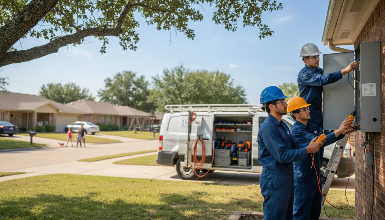 Certified electrician providing emergency electrical services in Elsmore, KS